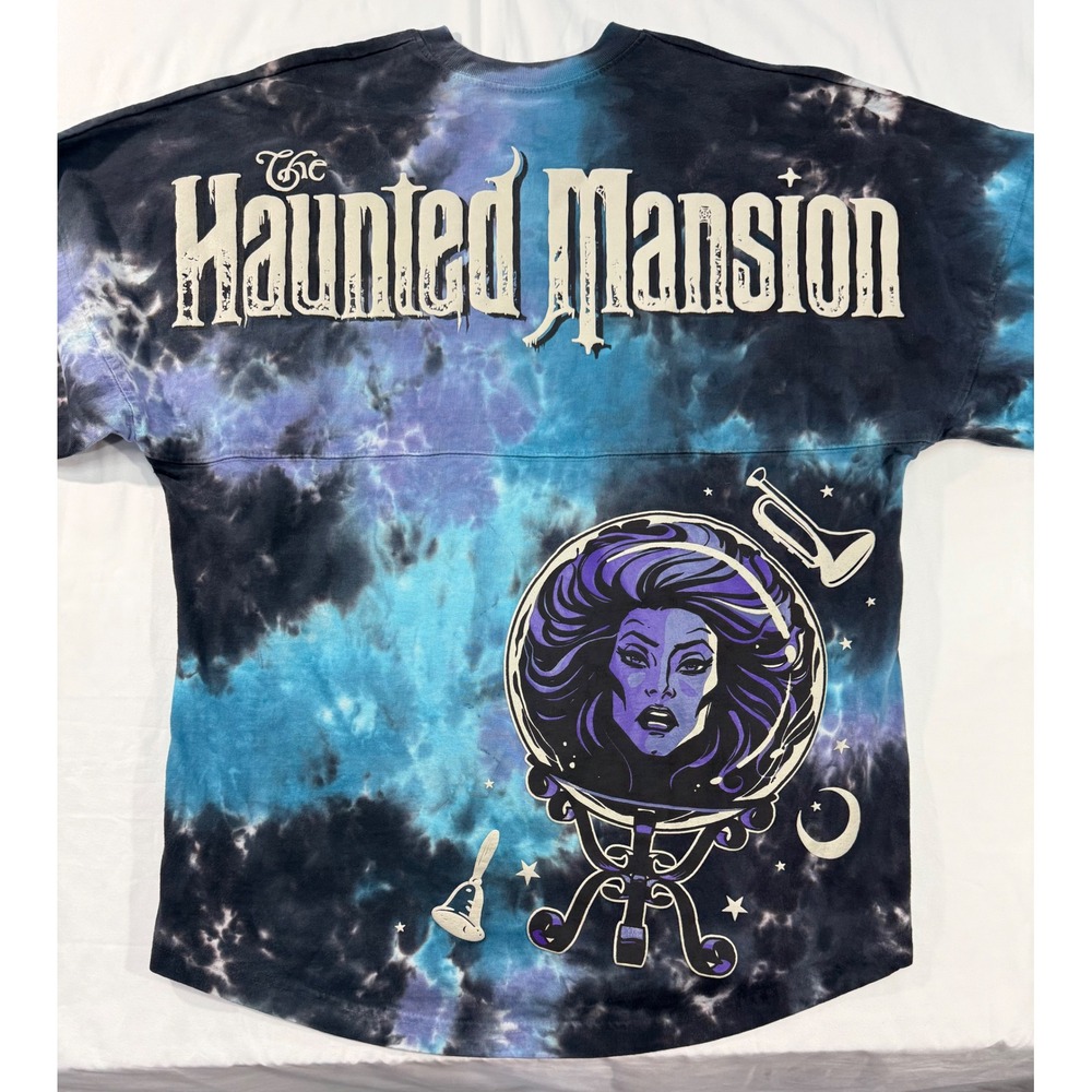 Disney Parks Haunted Mansion Spirit Jersey Madame Leota Tie Dye Blue Purple M
